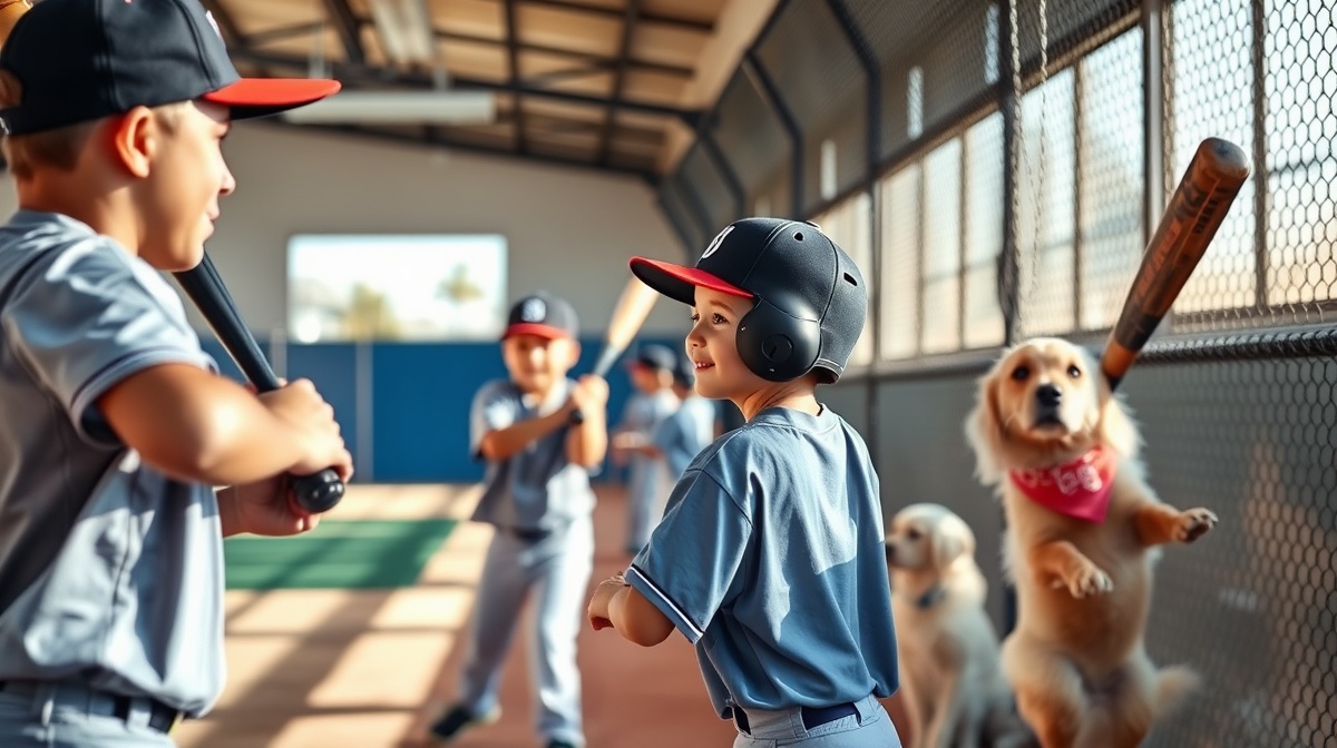 travel baseball team San Diego illustration